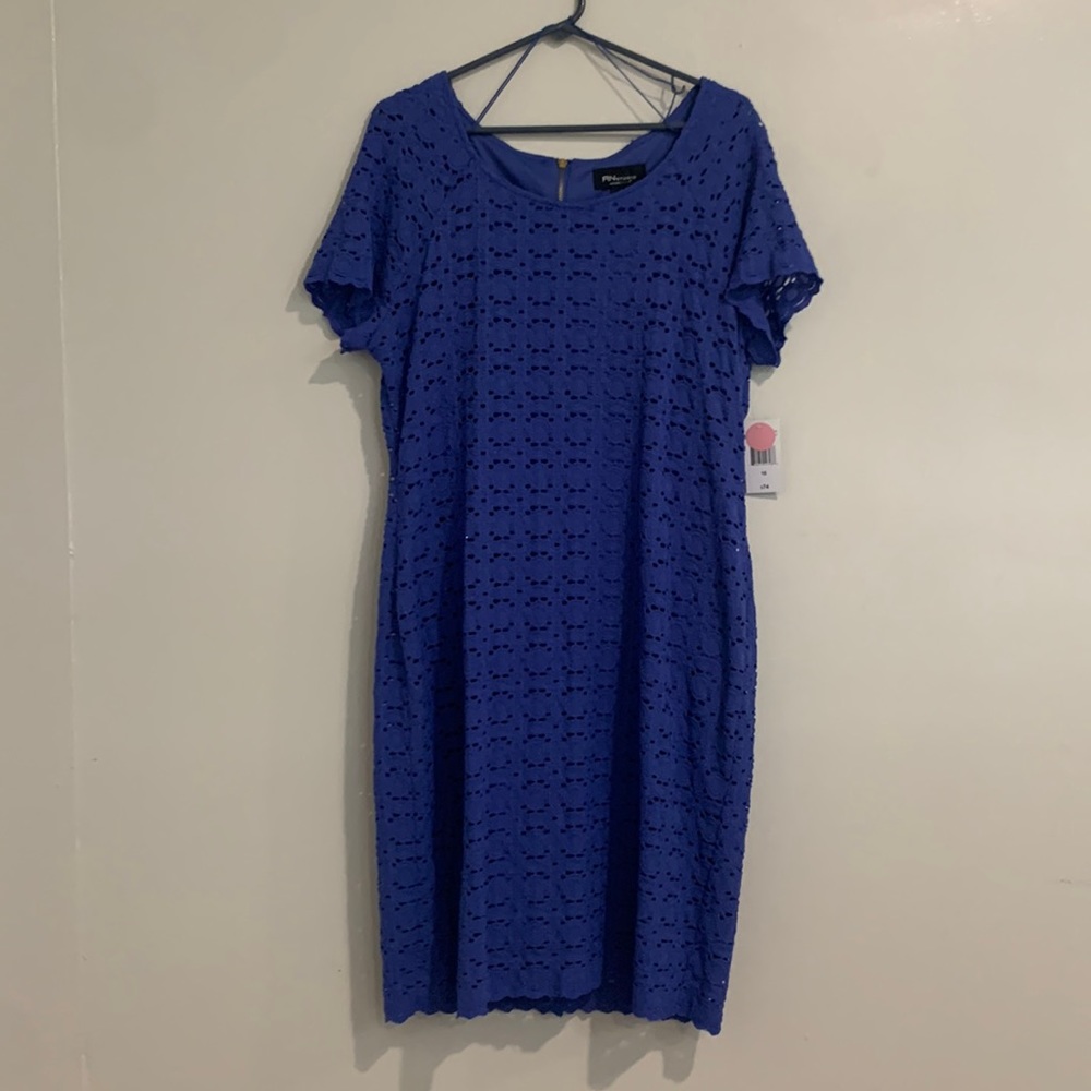 New with tags! Scalloped lace woven dress